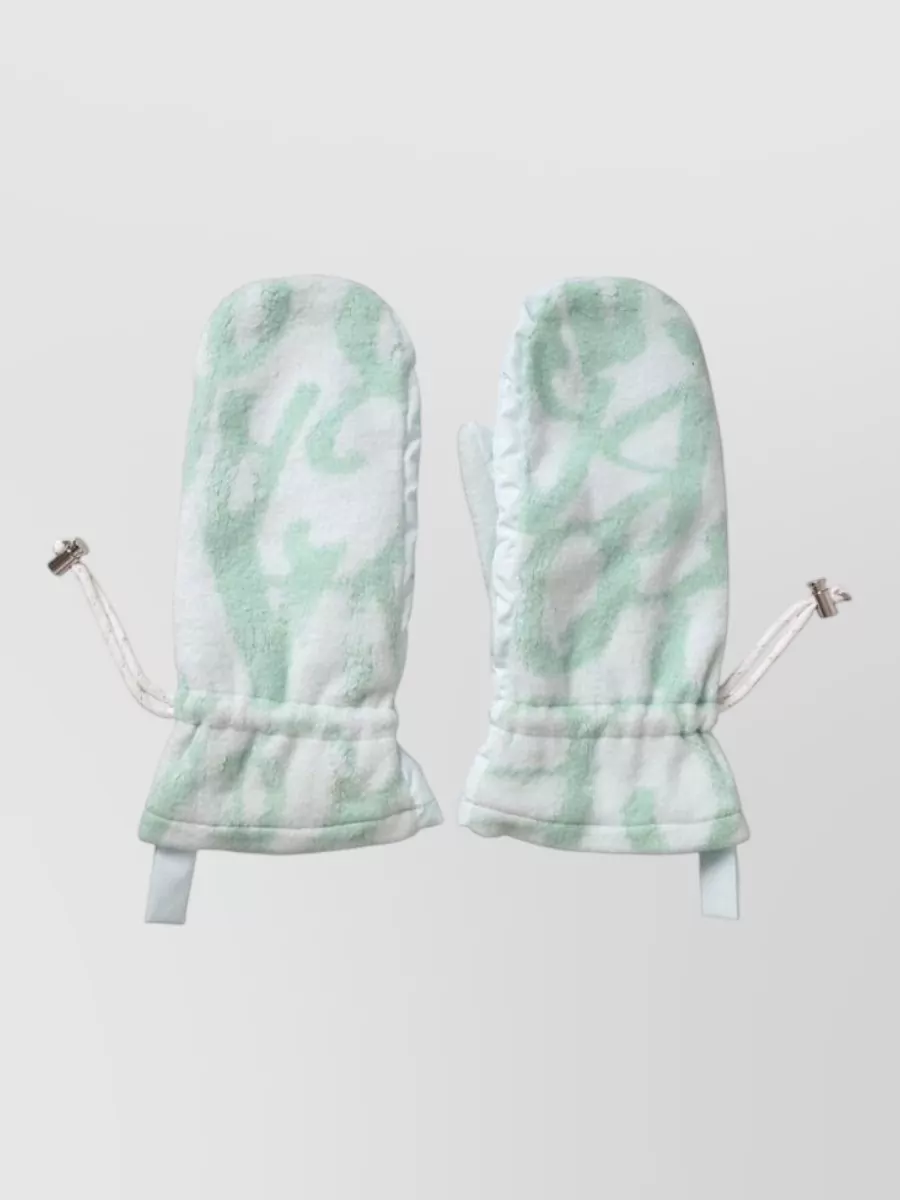 Dolce&Gabbana nylon fleece wrist-length mittens