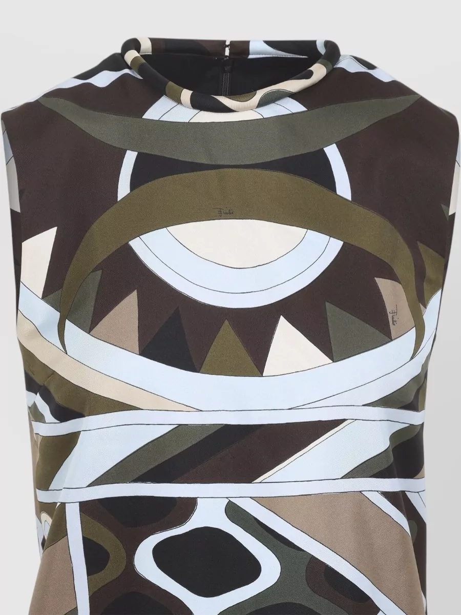 Pucci Silk Sleeveless A-Line Knee-Length Dress