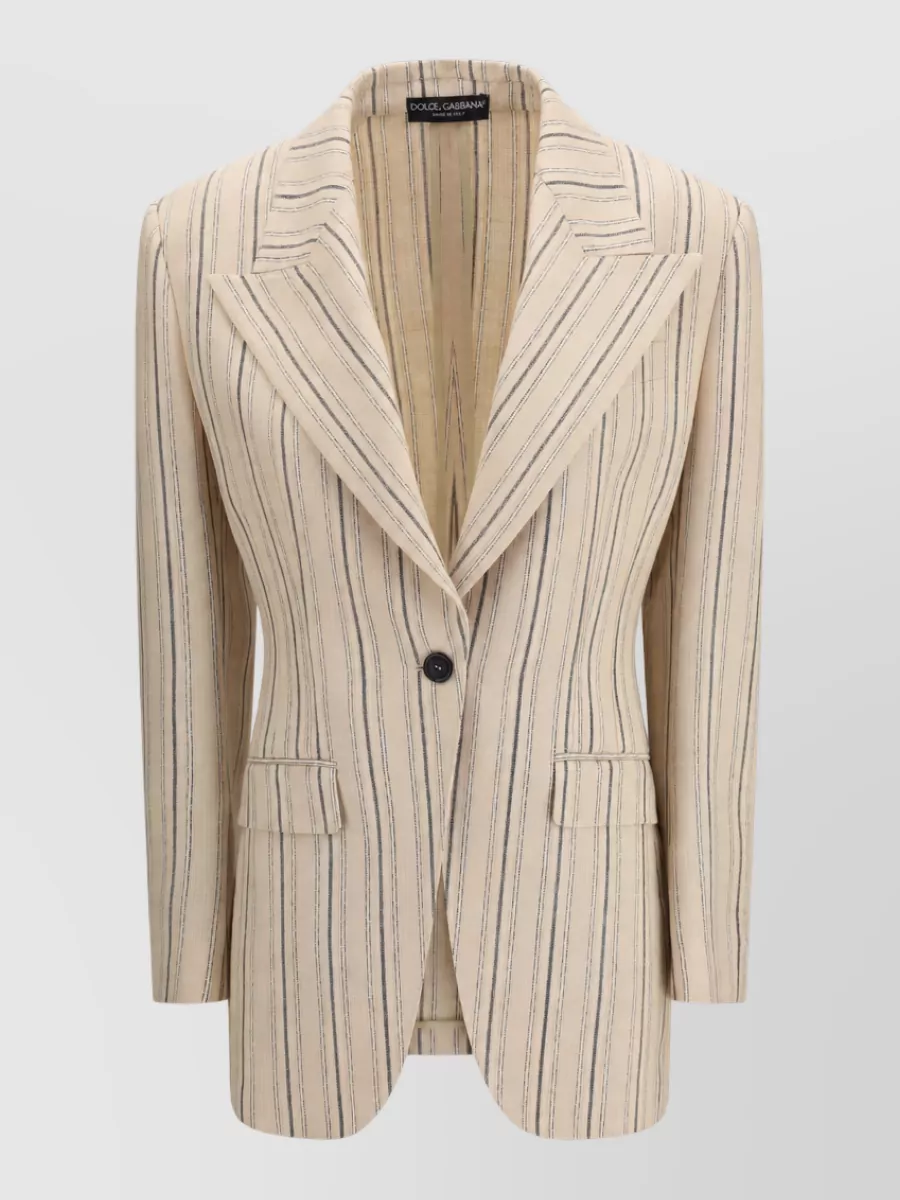 Dolce&Gabbana single-breasted pinstripe blazer