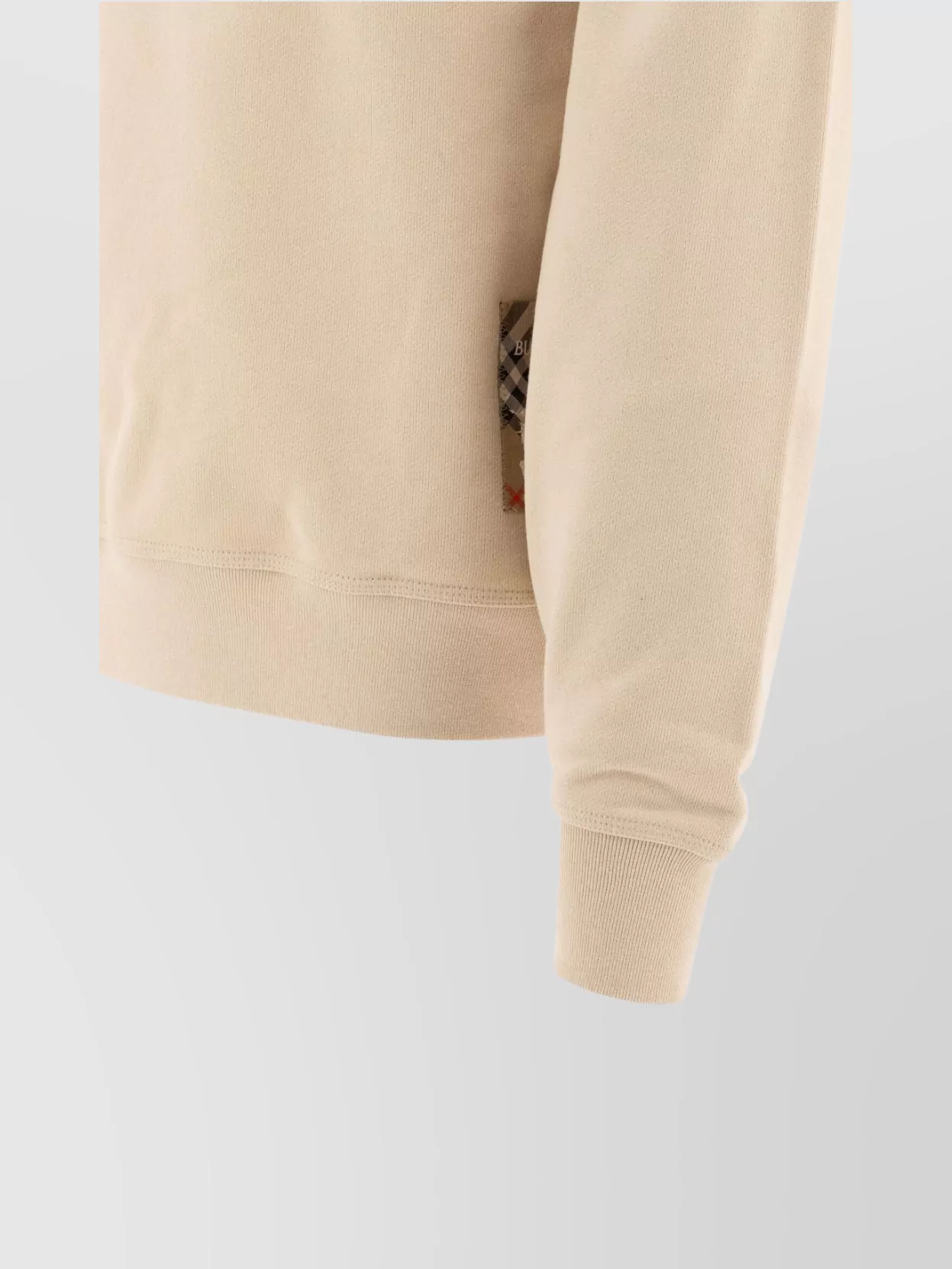Burberry Crew Neck Ribbed Knit Sweater