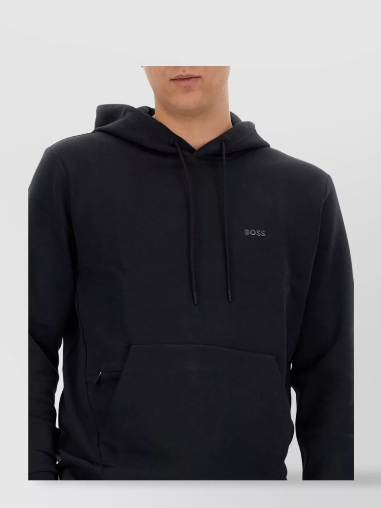 Shop Hugo Boss Kangaroo Pocket Hooded Sweatshirt