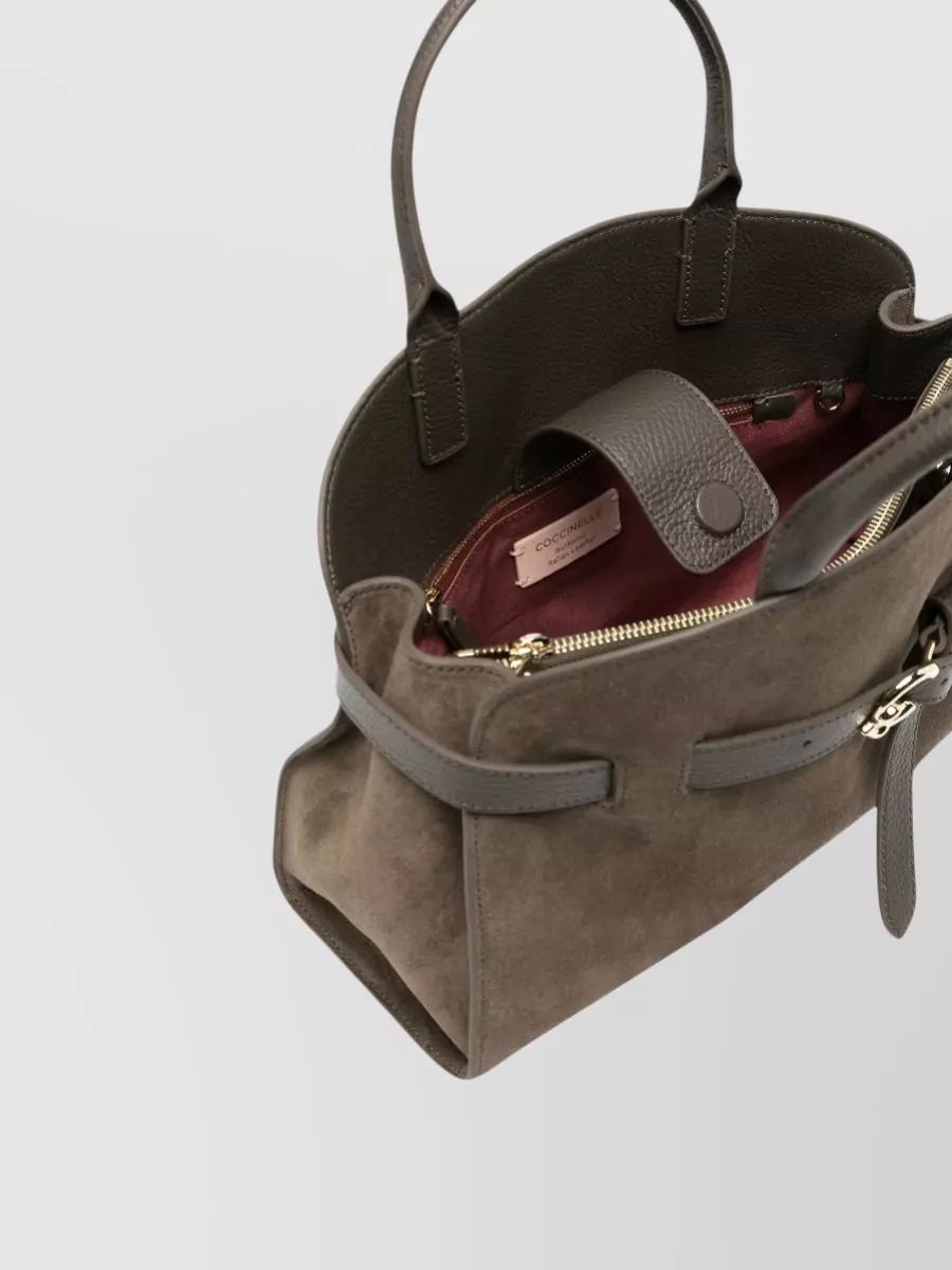 Coccinelle Suede Medium Shoulder Bag
