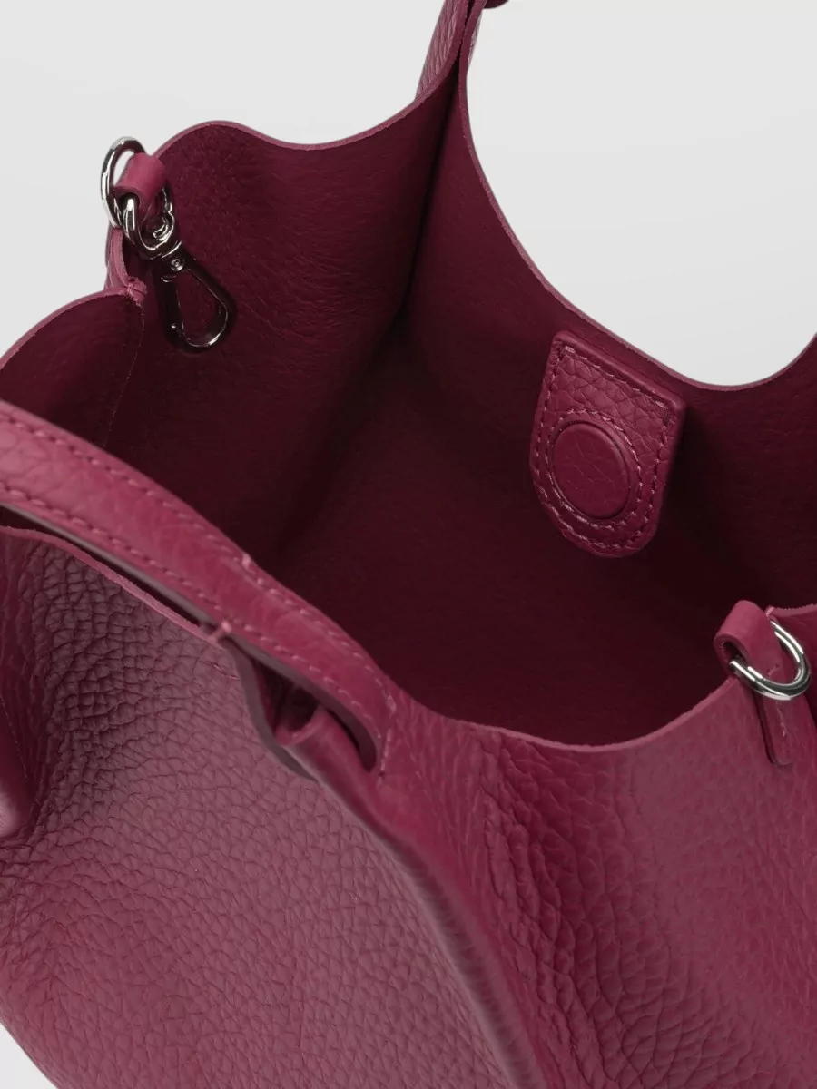 Gianni Chiarini Fuchsia Leather Shoulder Bag
