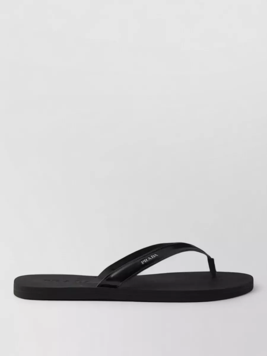 Prada Leather Flip-Flops