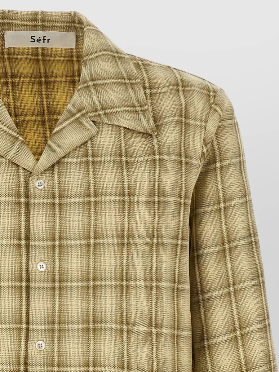 Séfr Checked Long-Sleeve Shirt