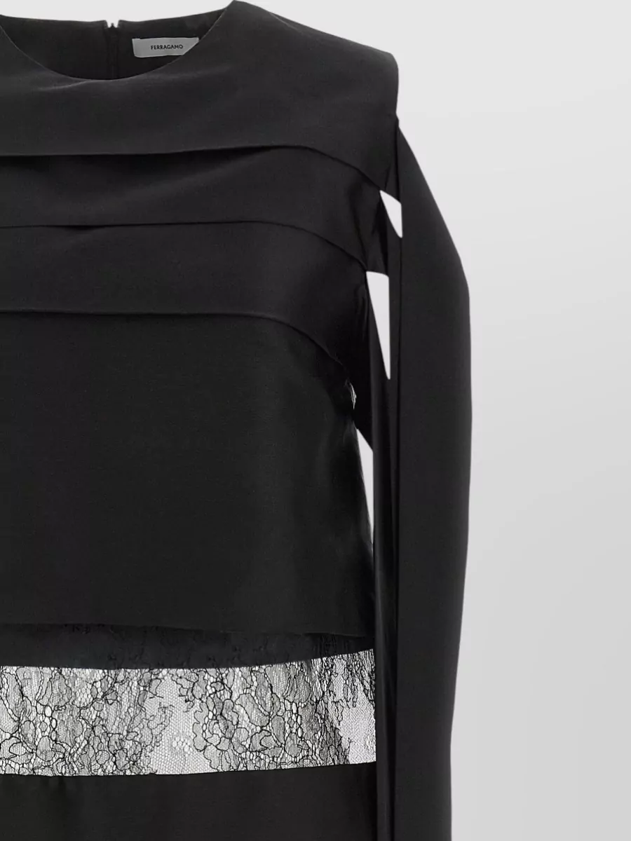 Ferragamo Silk Sleeveless Mini Dress