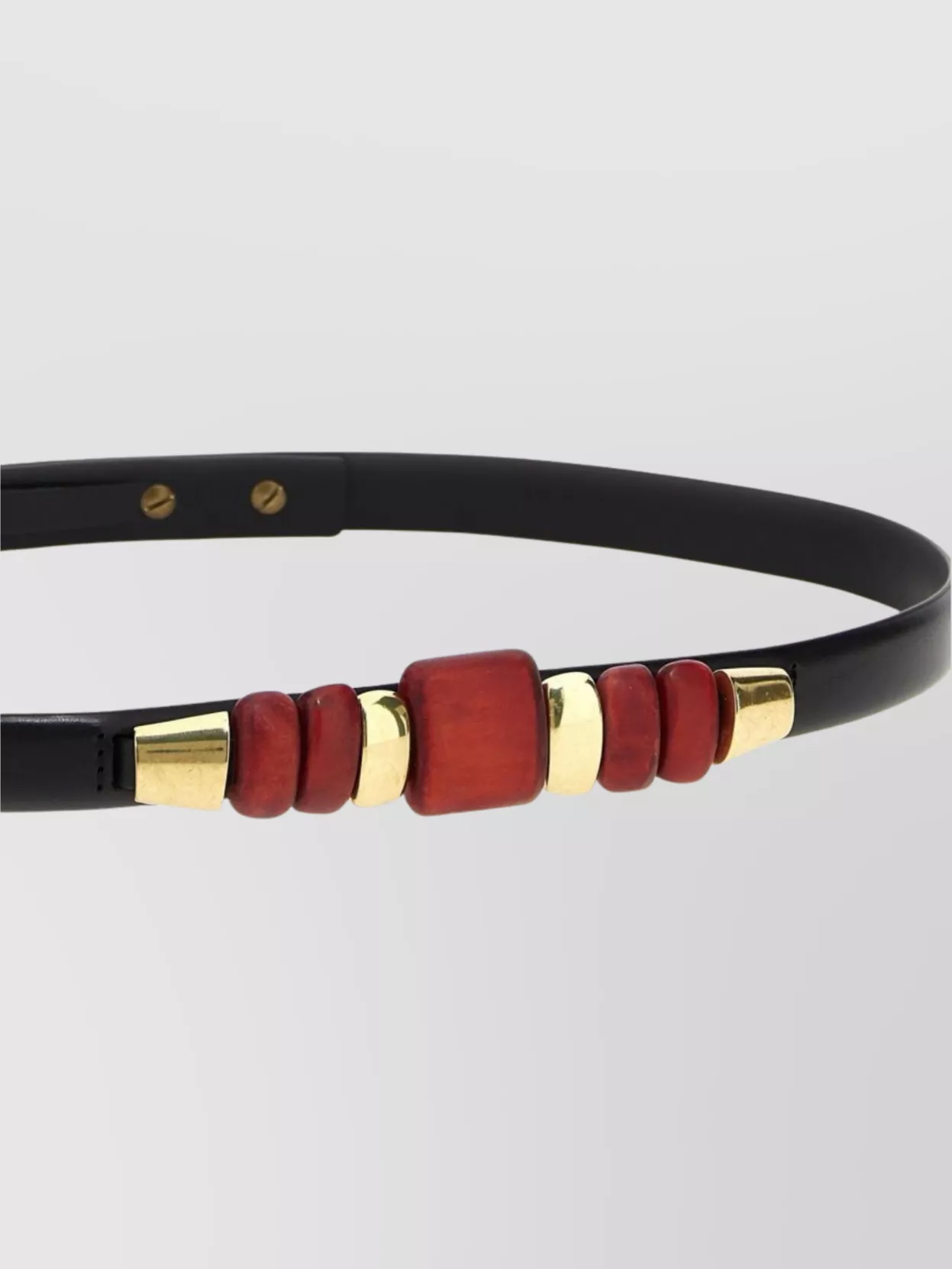 Isabel Marant Adjustable Belt With Gold-tone Accents And Embellishments