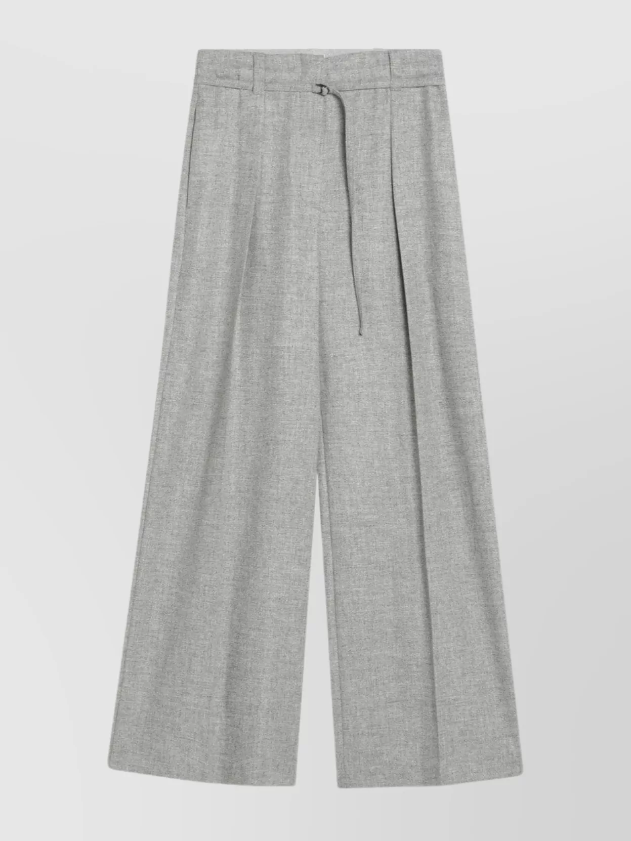 Brunello Cucinelli Luxe Wool And Cashmere Wide-leg Trousers In Gray