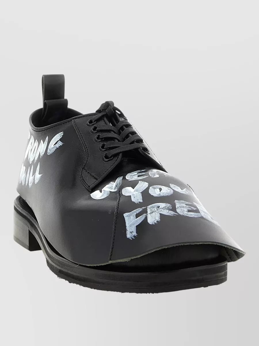 Comme Des Garçons Leather Lace-Up Derby Shoes