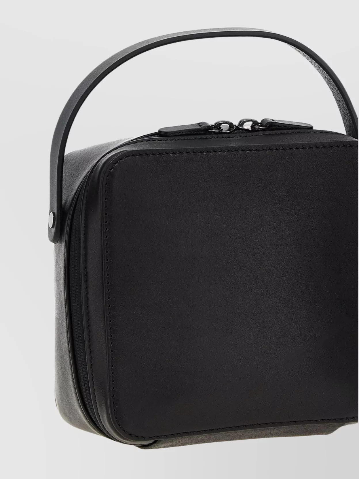 Auralee Small Square Leather Travel Handbag