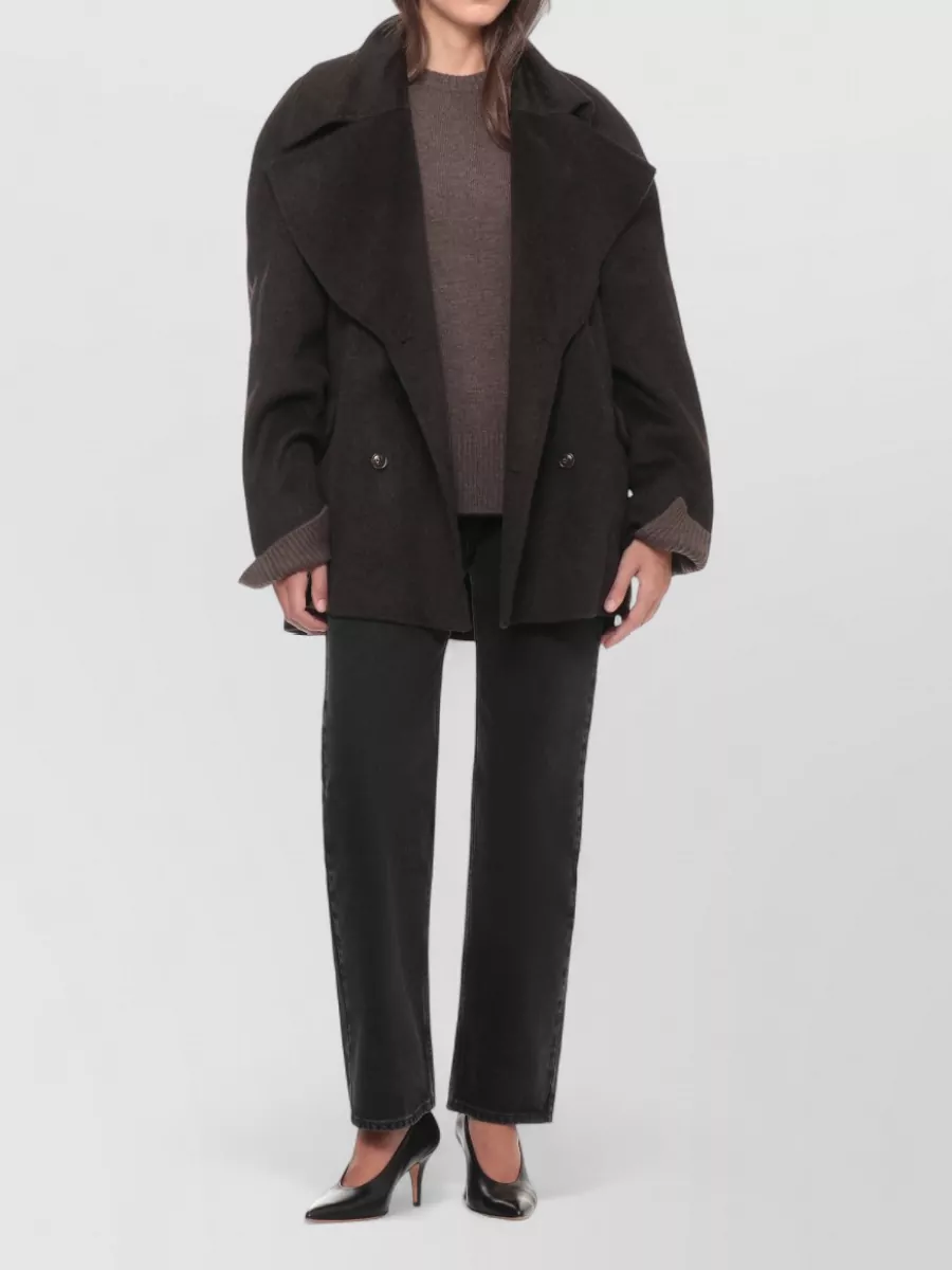 Loulou Studio Cashmere Wool Oversized Double-Breasted Jacket