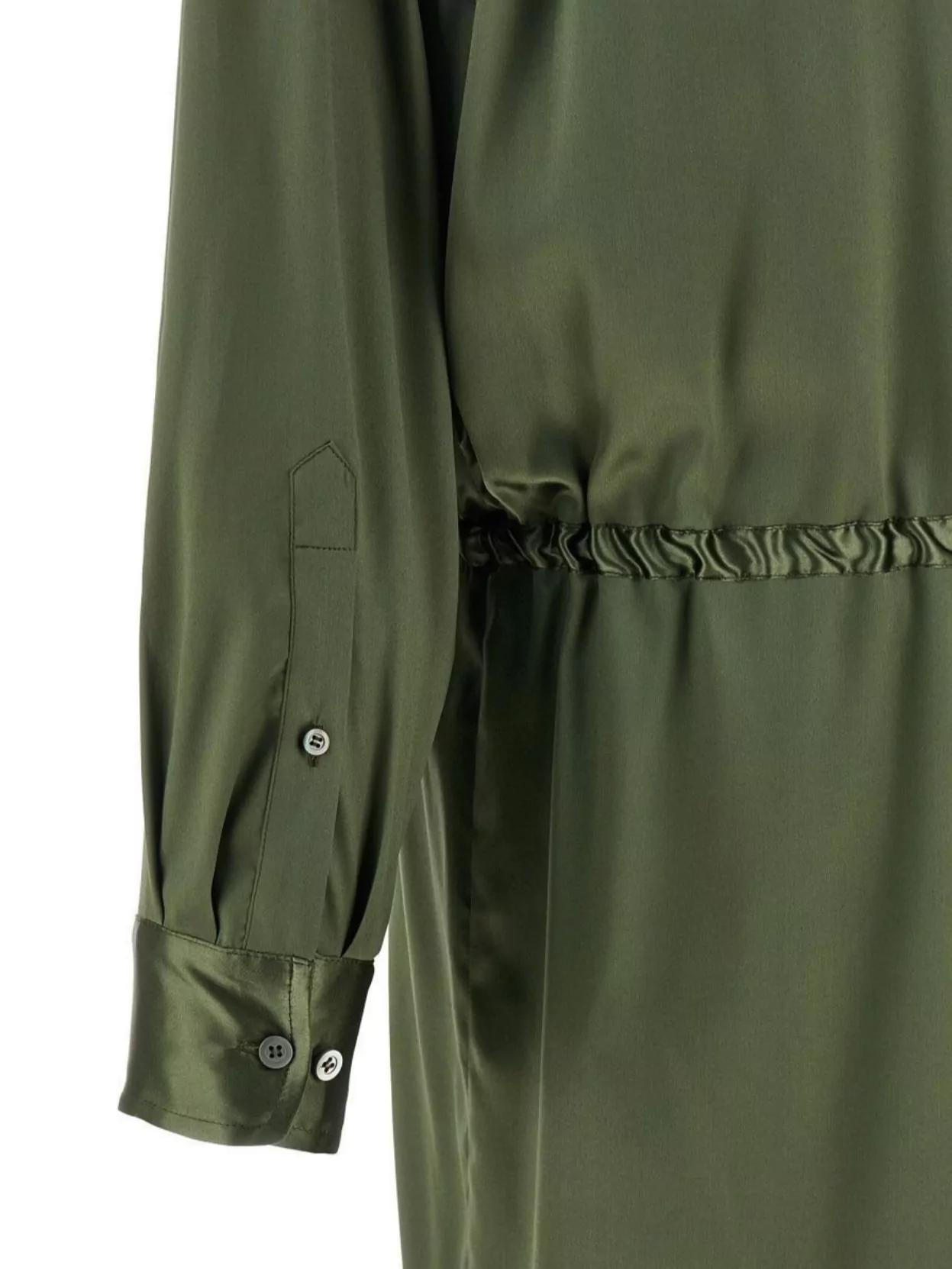Dries Van Noten Long Sleeve Dress With Adjustable Waist Tie