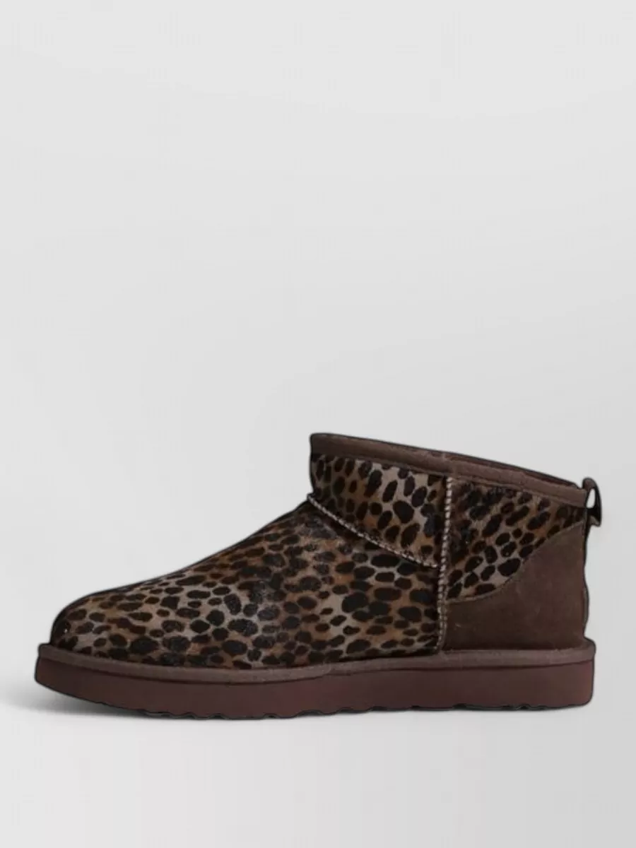 Ugg Leather Ankle Slippers