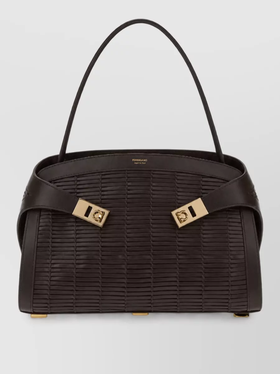 Ferragamo calfskin shoulder bag