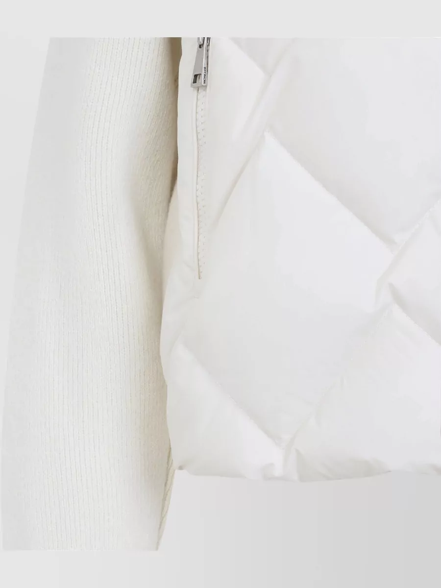Moncler Cashmere-Blend Quilted Padded Cardigan