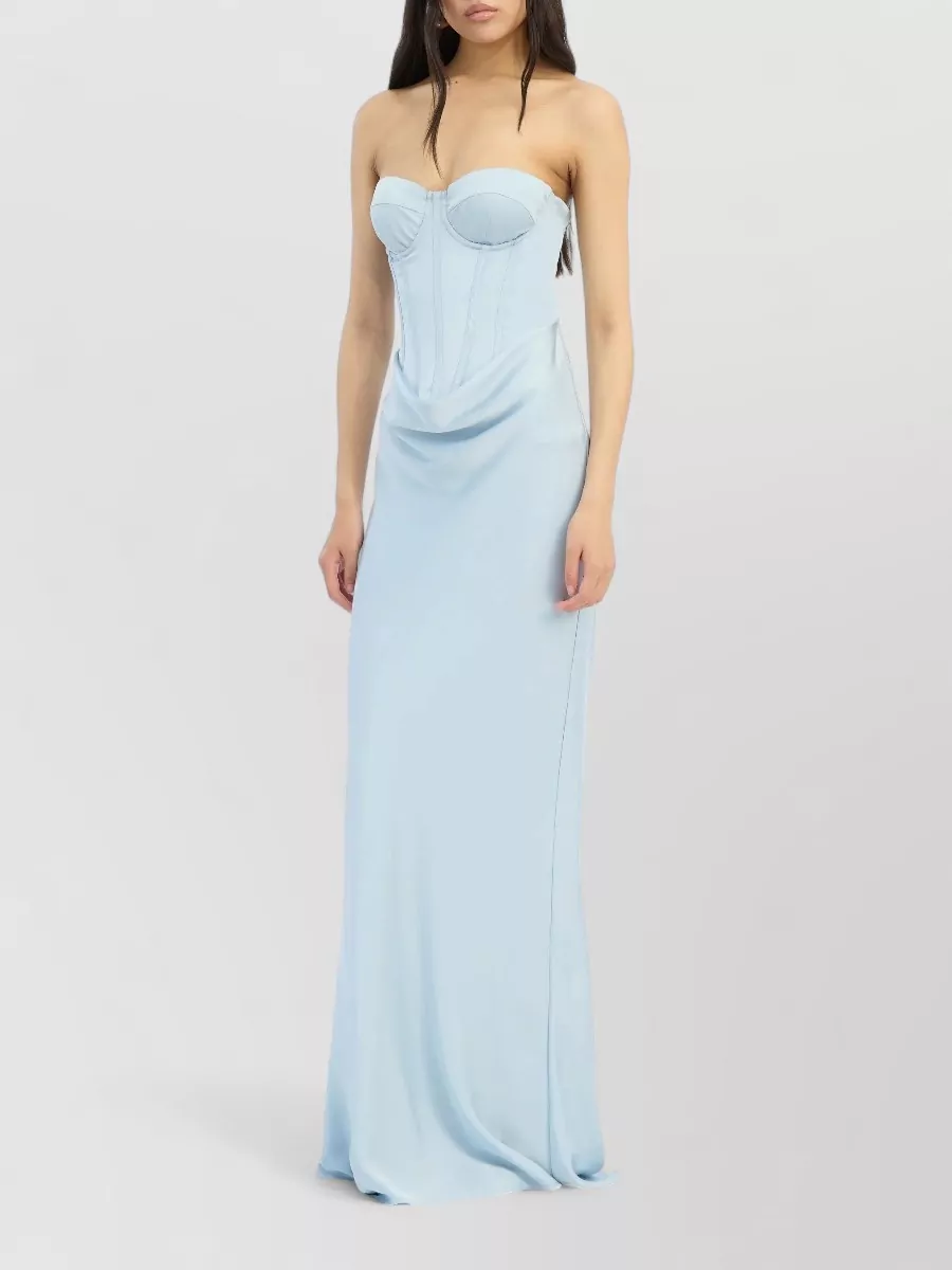 Rotate Satin Corset Maxi Dress