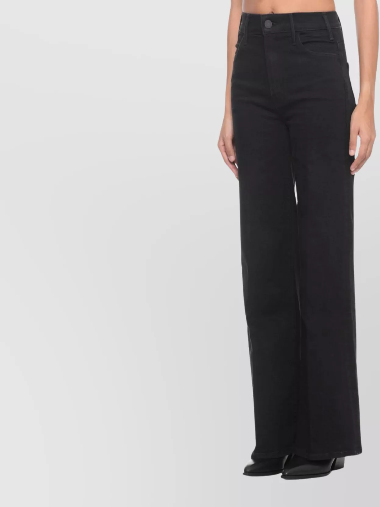 Mother High-Rise Wide-Leg Flared Jeans