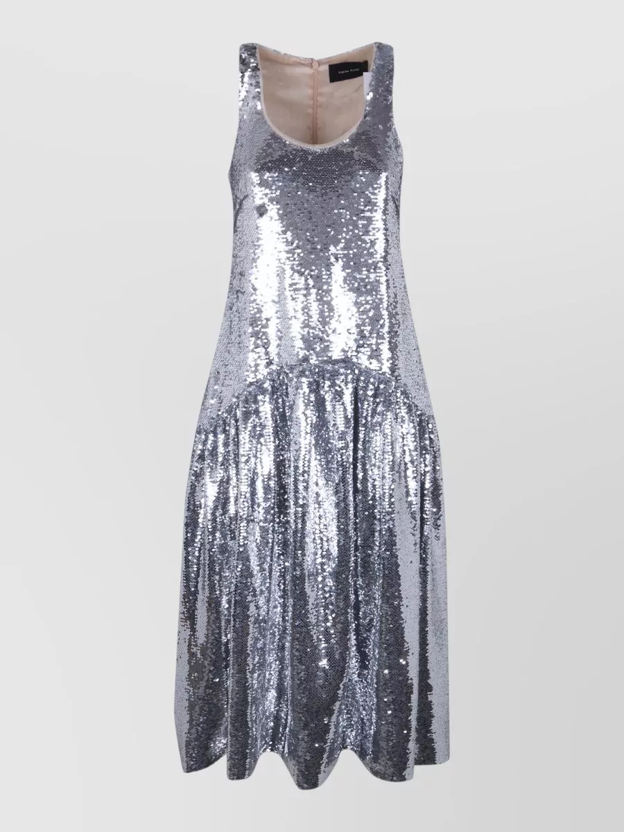 Simone Rocha tapered back flounce midi dress
