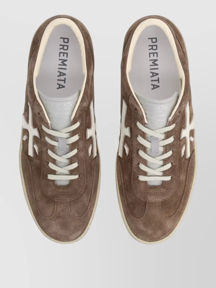 Premiata Leather Low-Top Sneakers