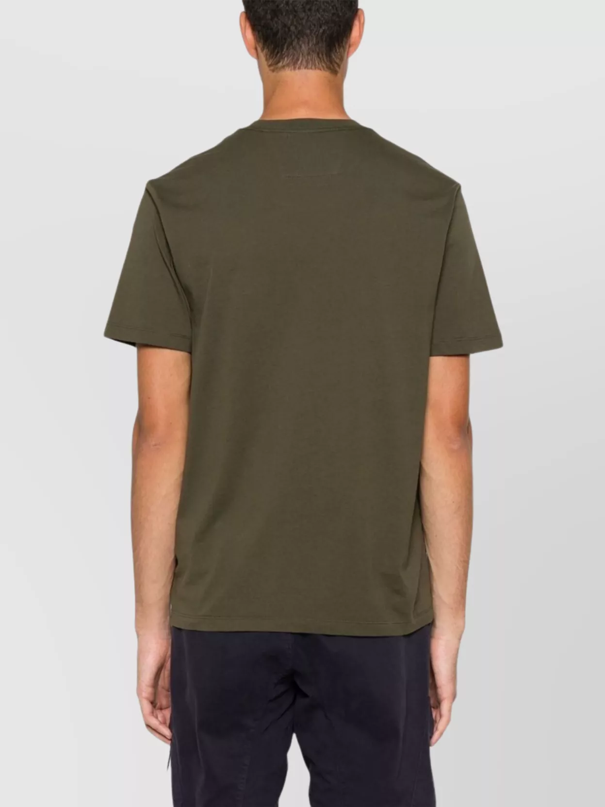 C.p. Company Crew Neck Patch Cotton T-shirt In Brown