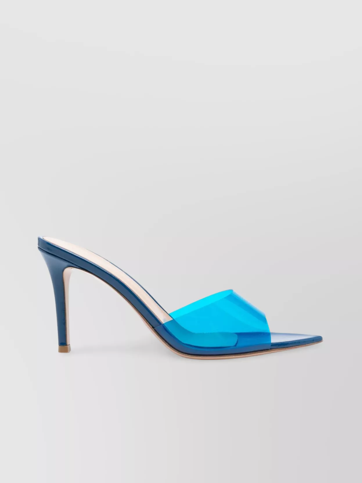 Gianvito Rossi Clear 85mm Stiletto Heel Mules