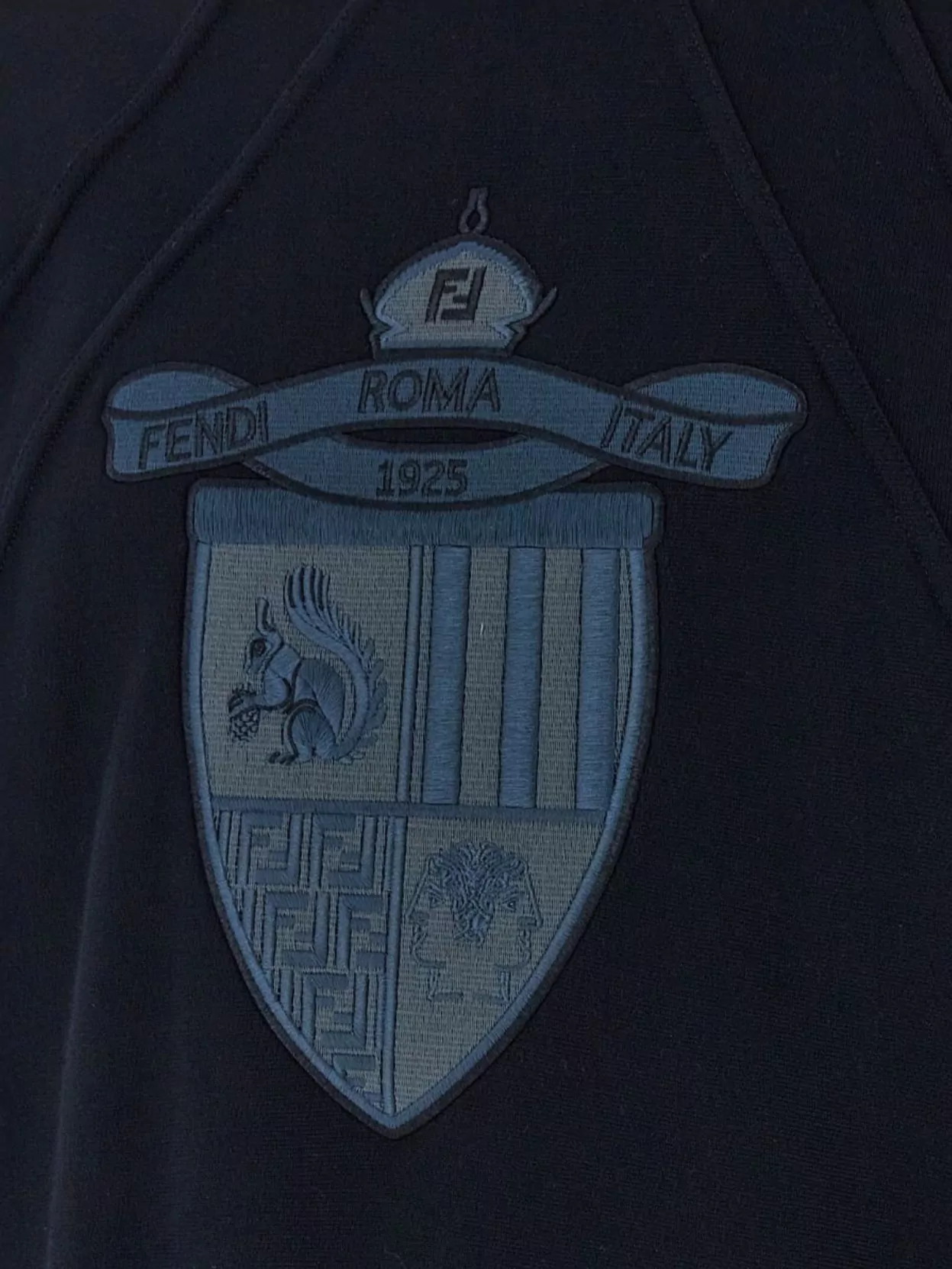 Fendi Crest Crew Neck Sweatshirt