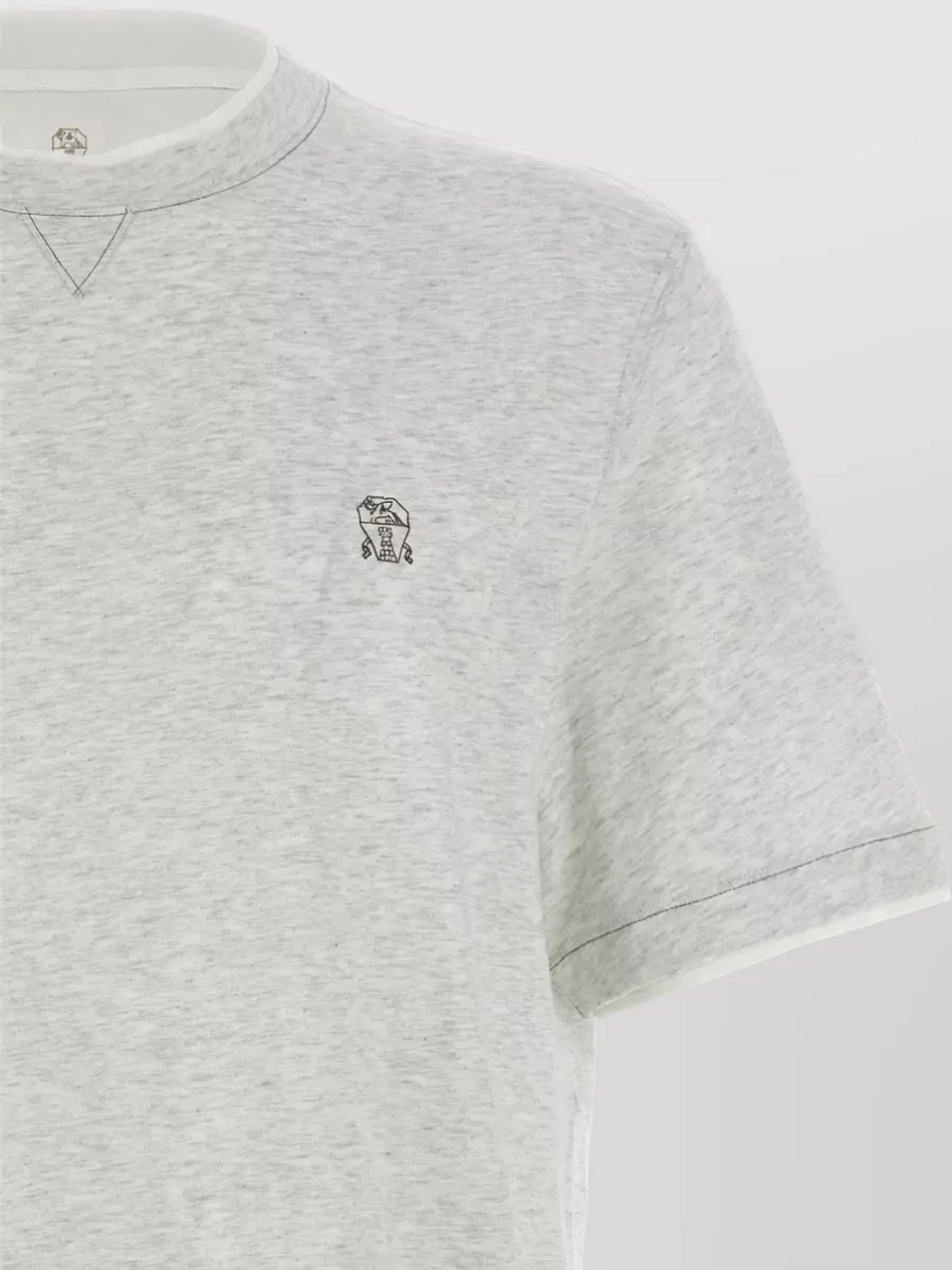 Brunello Cucinelli Cotton Logo-Print T-Shirt