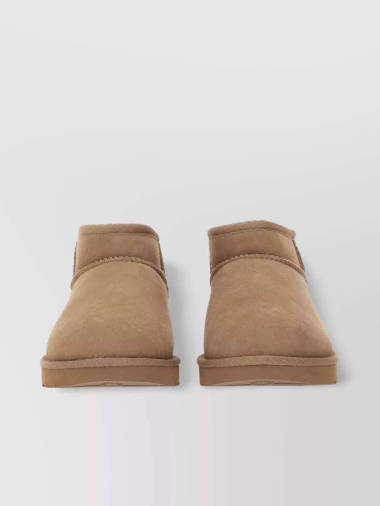 Ugg Ankle Boots Round Toe Rubber Sole