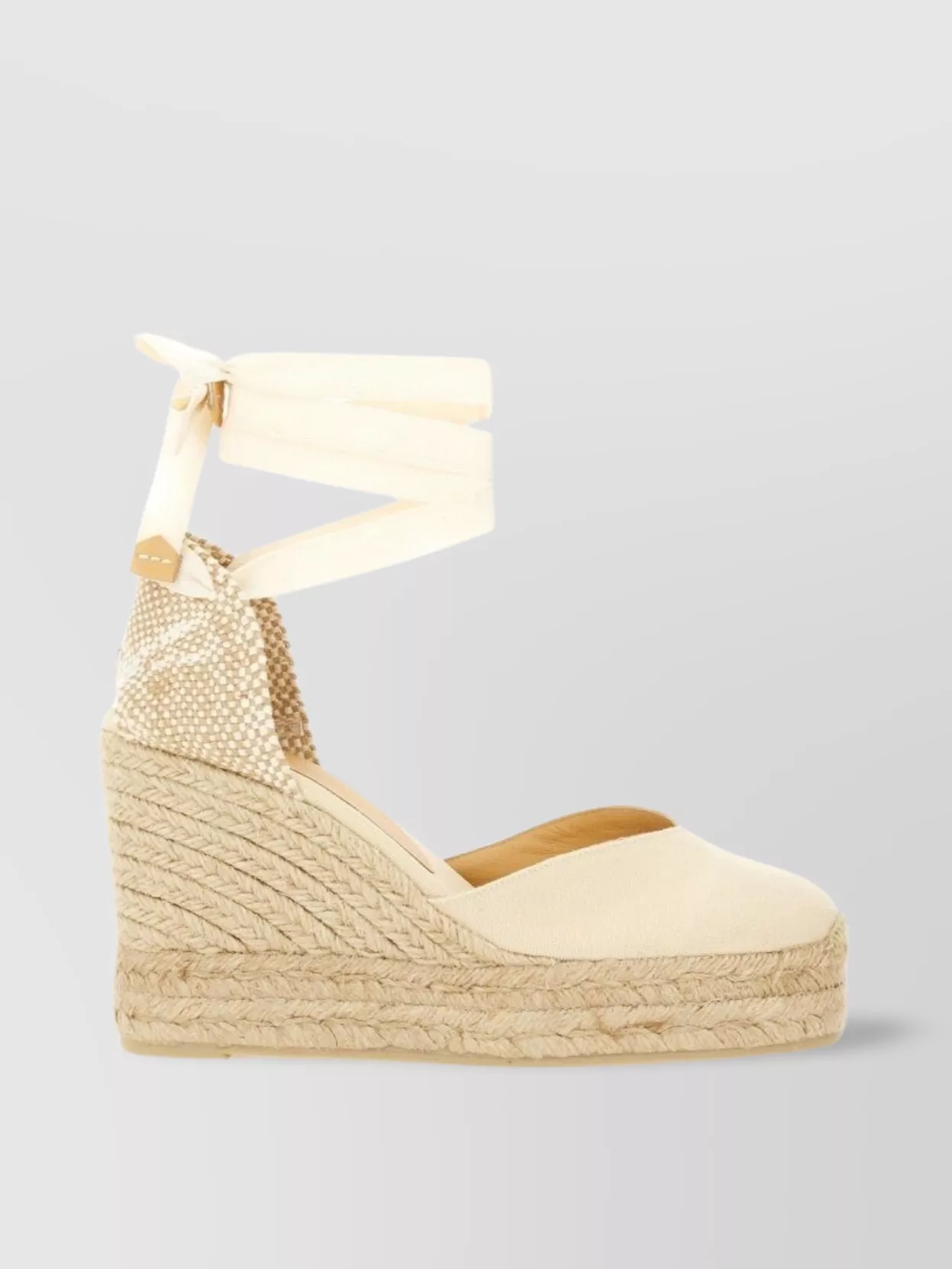 CASTAñER WEDGE HEEL CLOSED TOE CANVAS ESPADRILLE STYLE