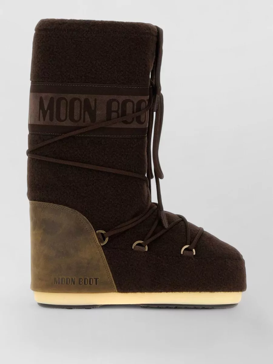 Moon Boot nubuck leather icon boots