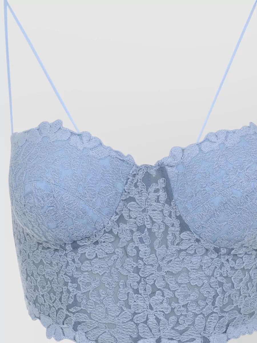 Ermanno Scervino Lace Bustier Top Sweetheart Neckline Straps