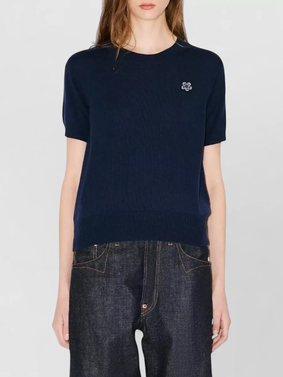 Kenzo Boke Flower Crest Merino Wool Top