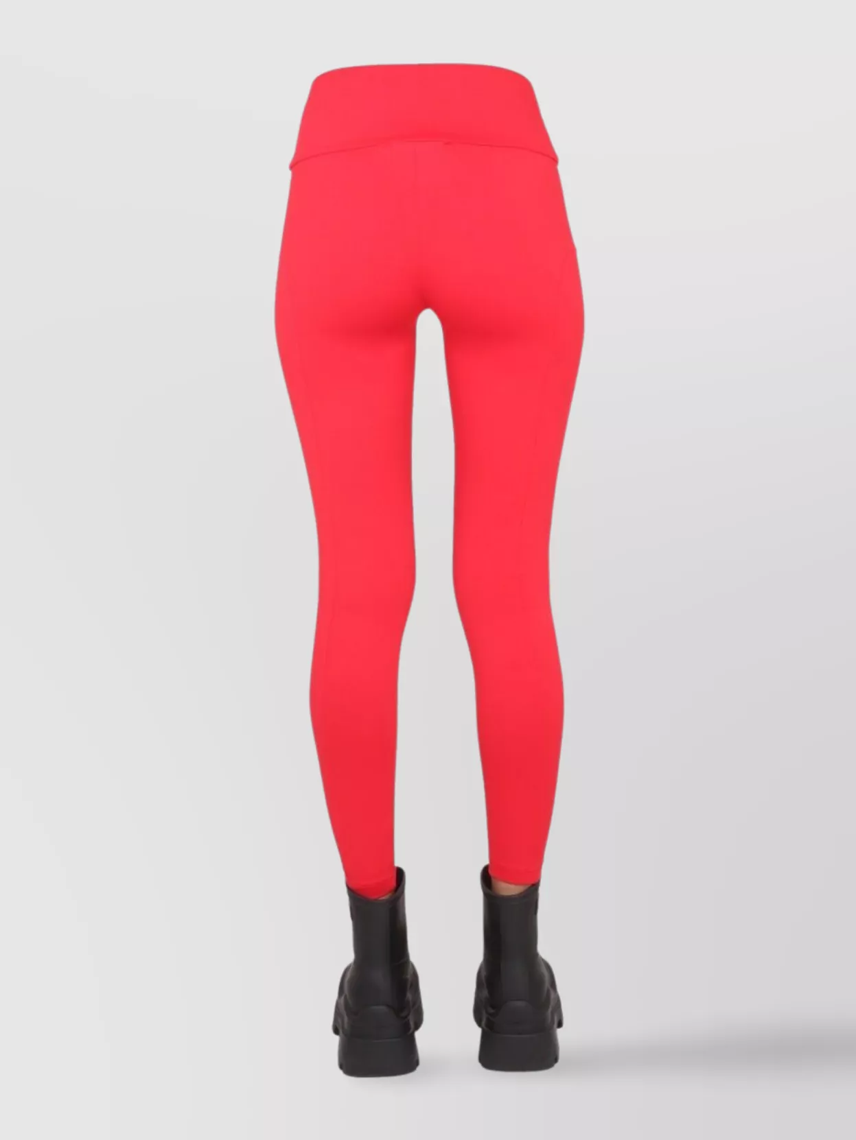 Msgm Logo Leggings With Elastic High Waistband