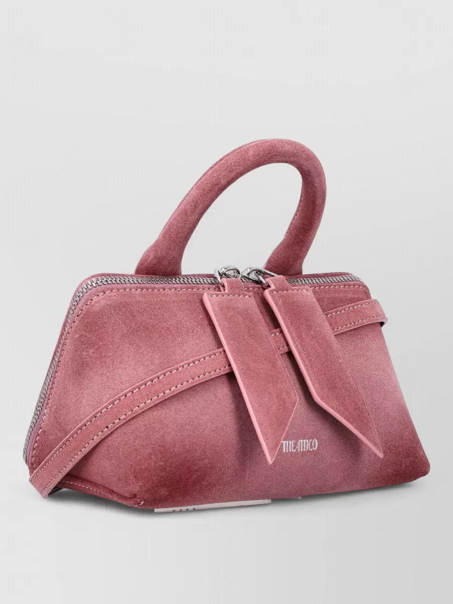 The Attico Friday Mini Bag Suede Shoulder Strap