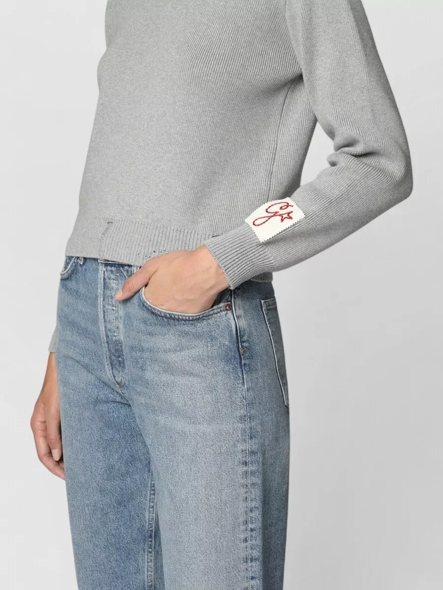 Golden Goose Ribbed Cotton Crew-Neck Sweatshirt