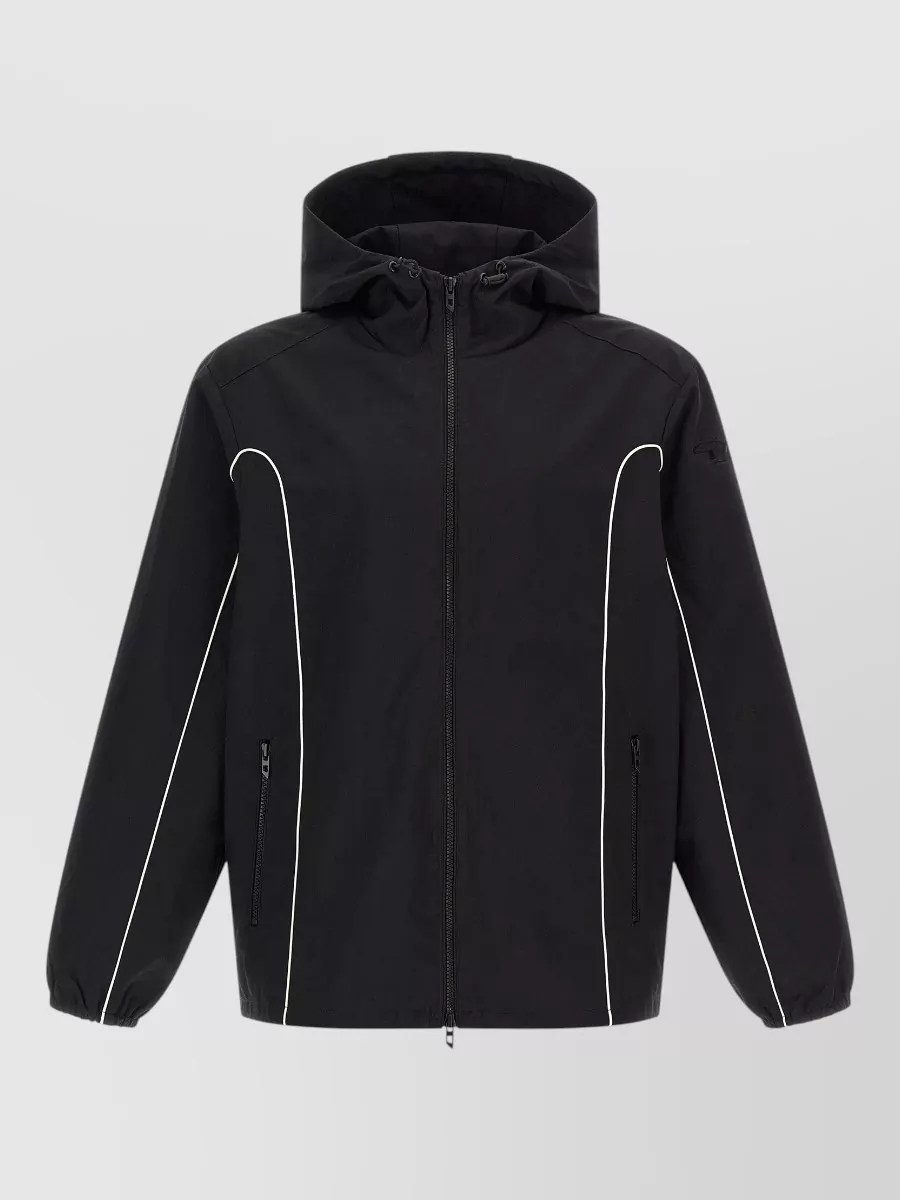 Diesel hooded regular-fit raincoat