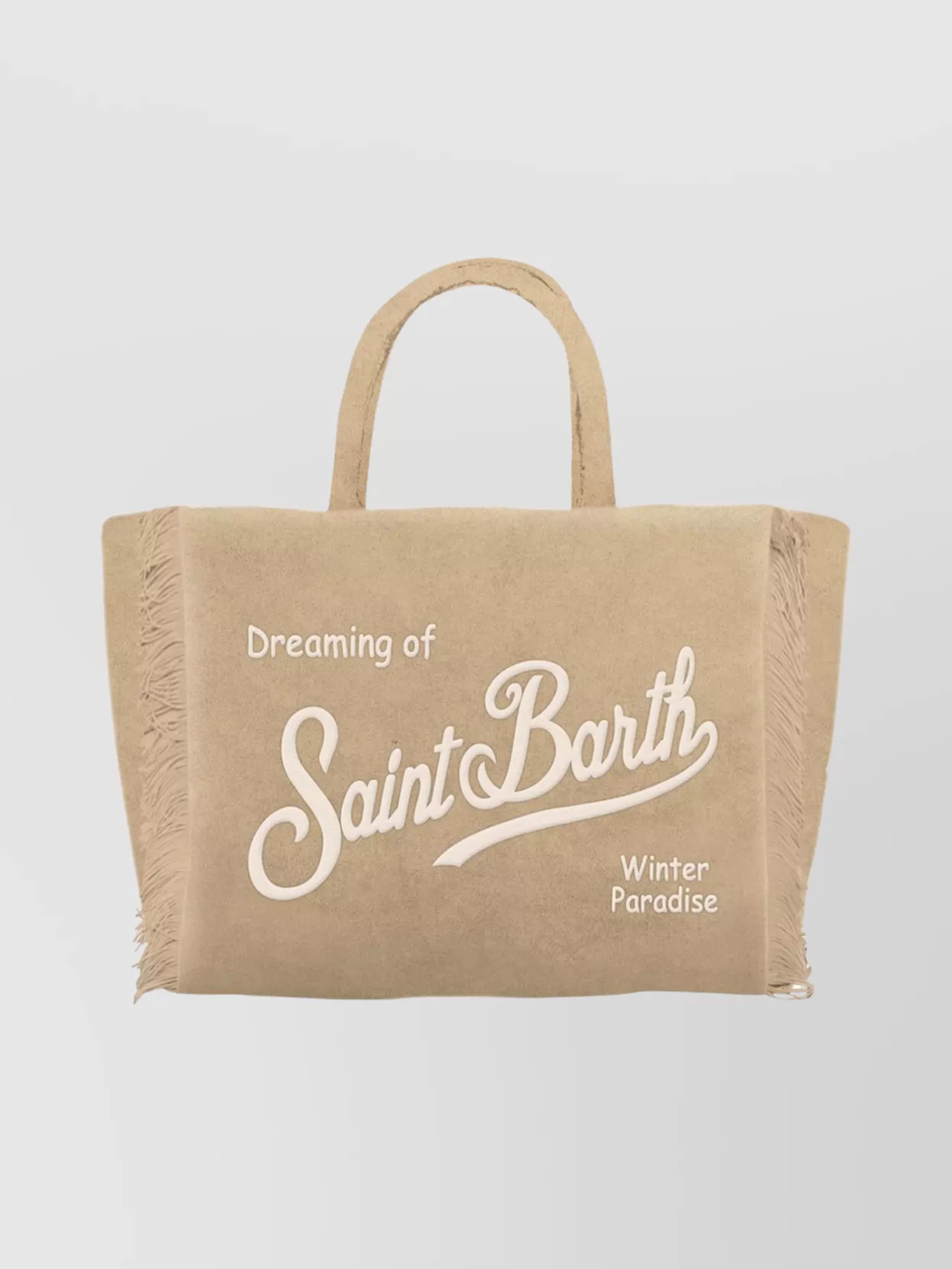 Mc2 Saint Barth Tote Bag With Top Handles And Strap In Neutral