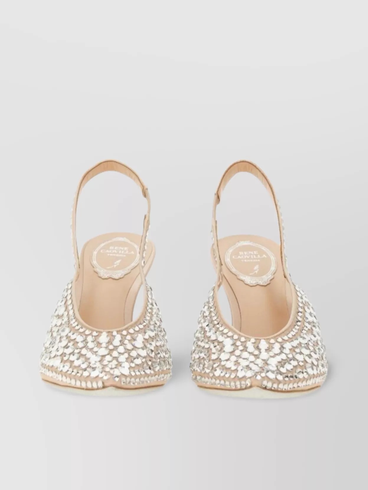 René Caovilla Embellished Pointed Toe Stiletto Heel Pumps