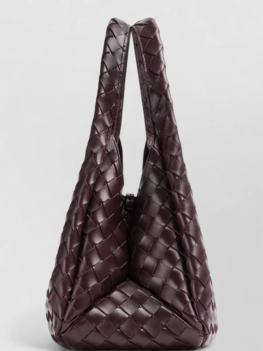 Bottega Veneta Small Shoulder Bag Soft Woven Top Handle