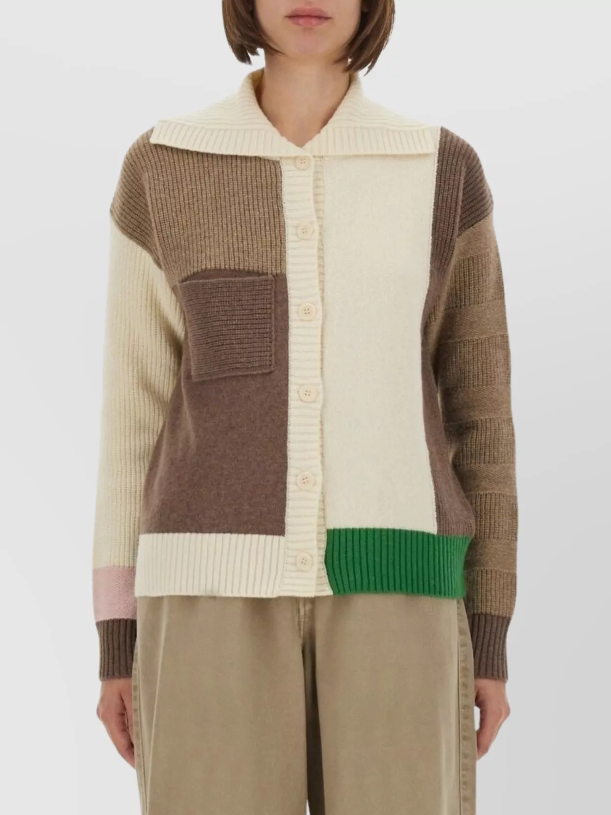 Paul Smith Knitwear With Ribbed Cuffs And Patch Pocket