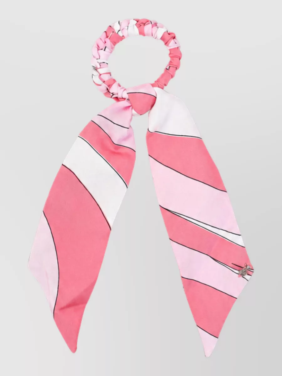 Pucci silk printed hair scarf scrunchie