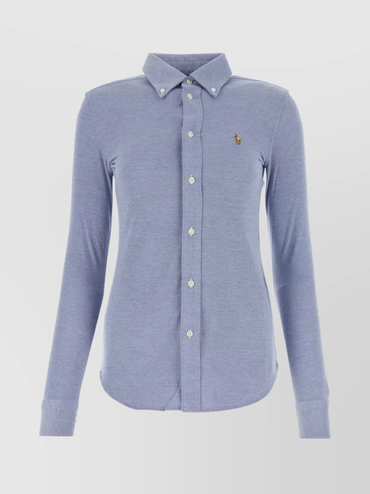 Shop Polo Ralph Lauren Buttoned Cuffs Oxford Shirt With Embroidered Logo