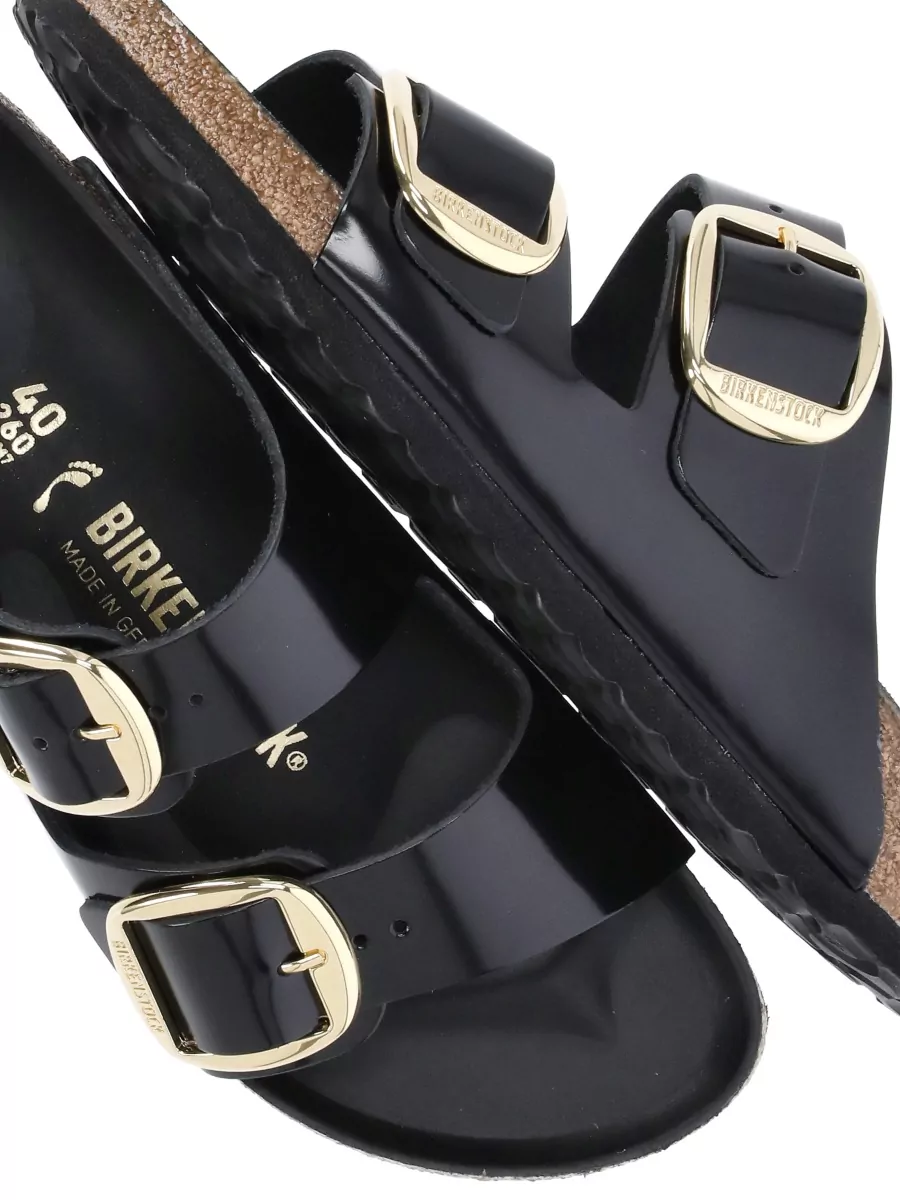 Birkenstock Leather Sandals Double Buckle Narrow Fit