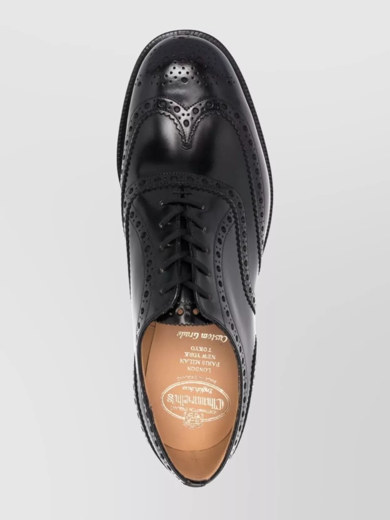 Church's Brogues With Almond Toe And Decorative Stitching