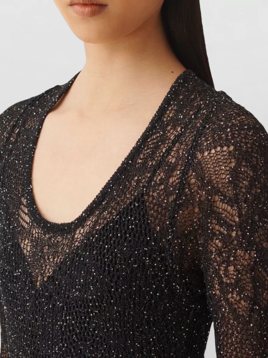 Fabiana Filippi Cotton Lace Maxi Dress