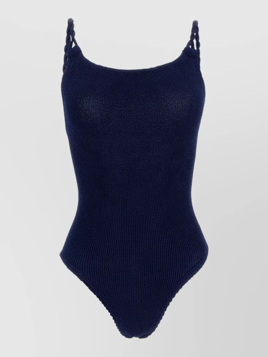 Hunza G crinkle one-piece swimsuit