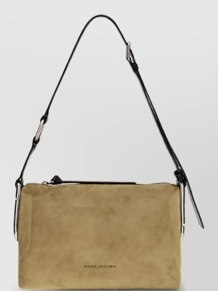 Marc Jacobs suede leather clutch bag
