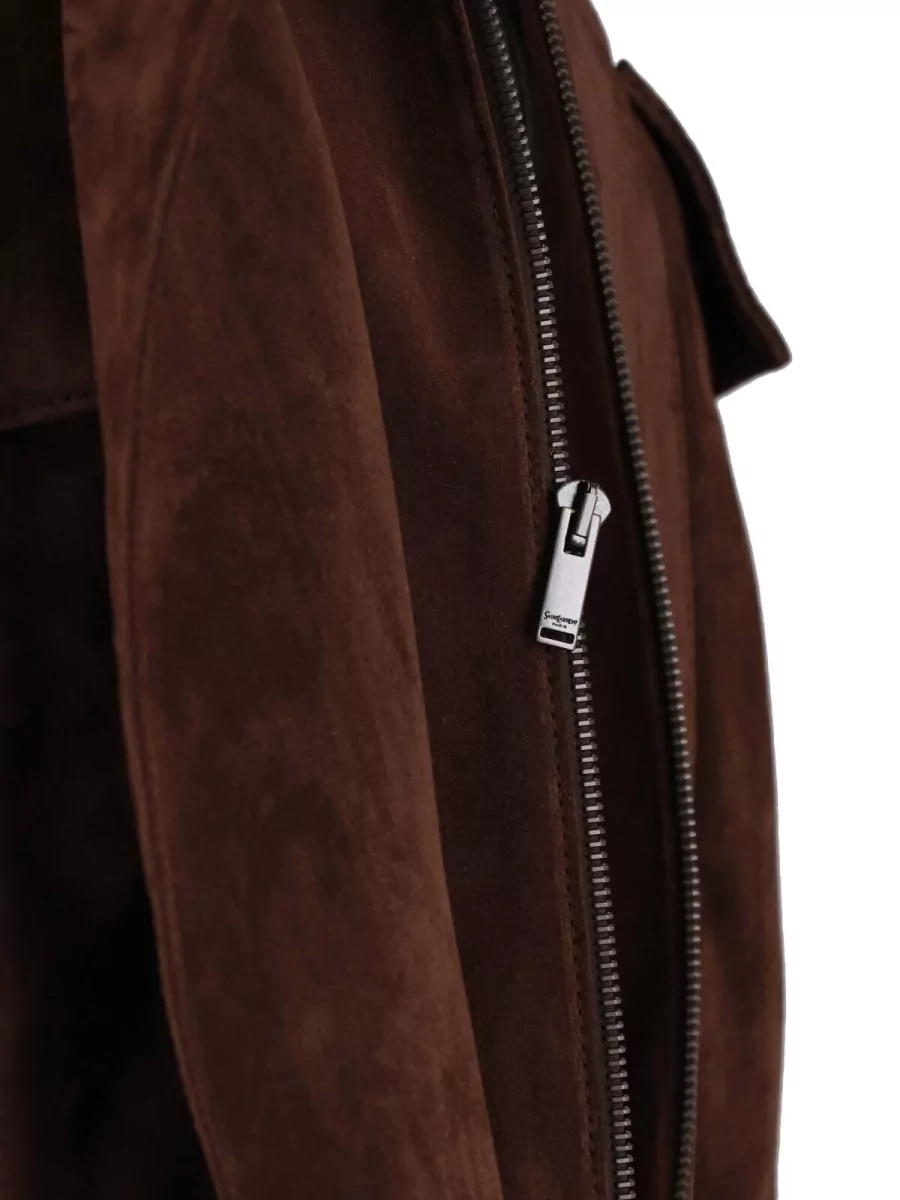 Saint Laurent Leather Cropped Jacket