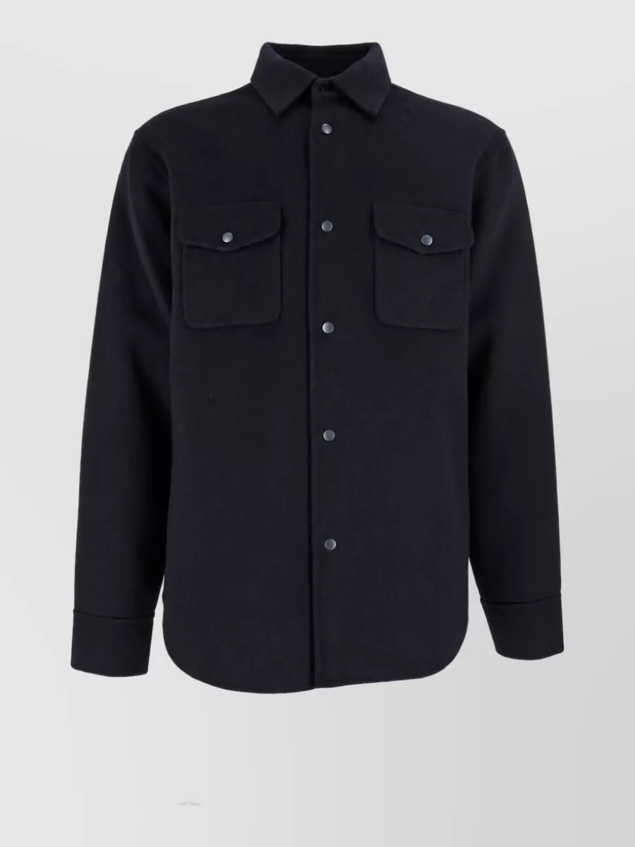Aspesi wool shirt jacket