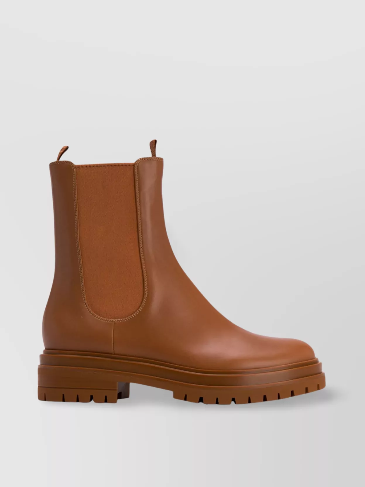 Gianvito Rossi Chunky Sole Chelsea Boots With Elastic Panels